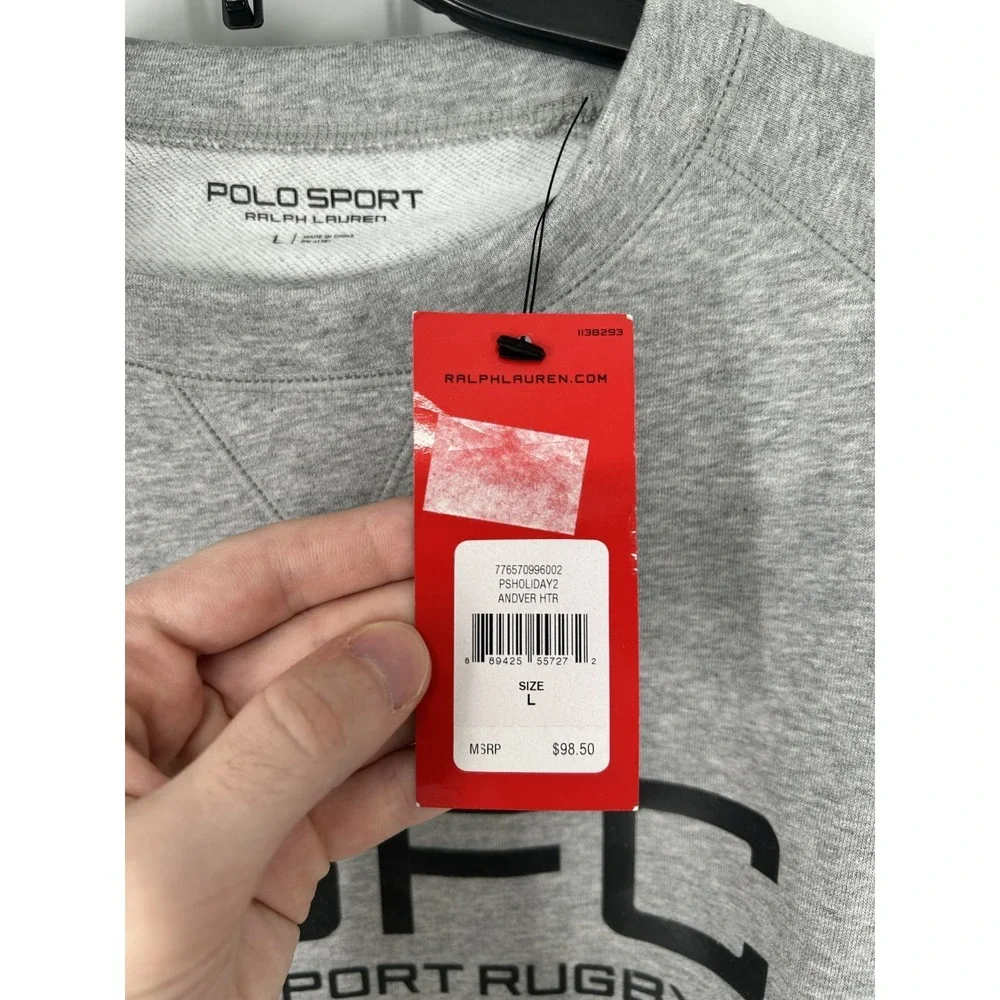 Polo Sport Ralph Lauren Sport Rugby Crewneck Graphic Sweatshirt Performance PSFC